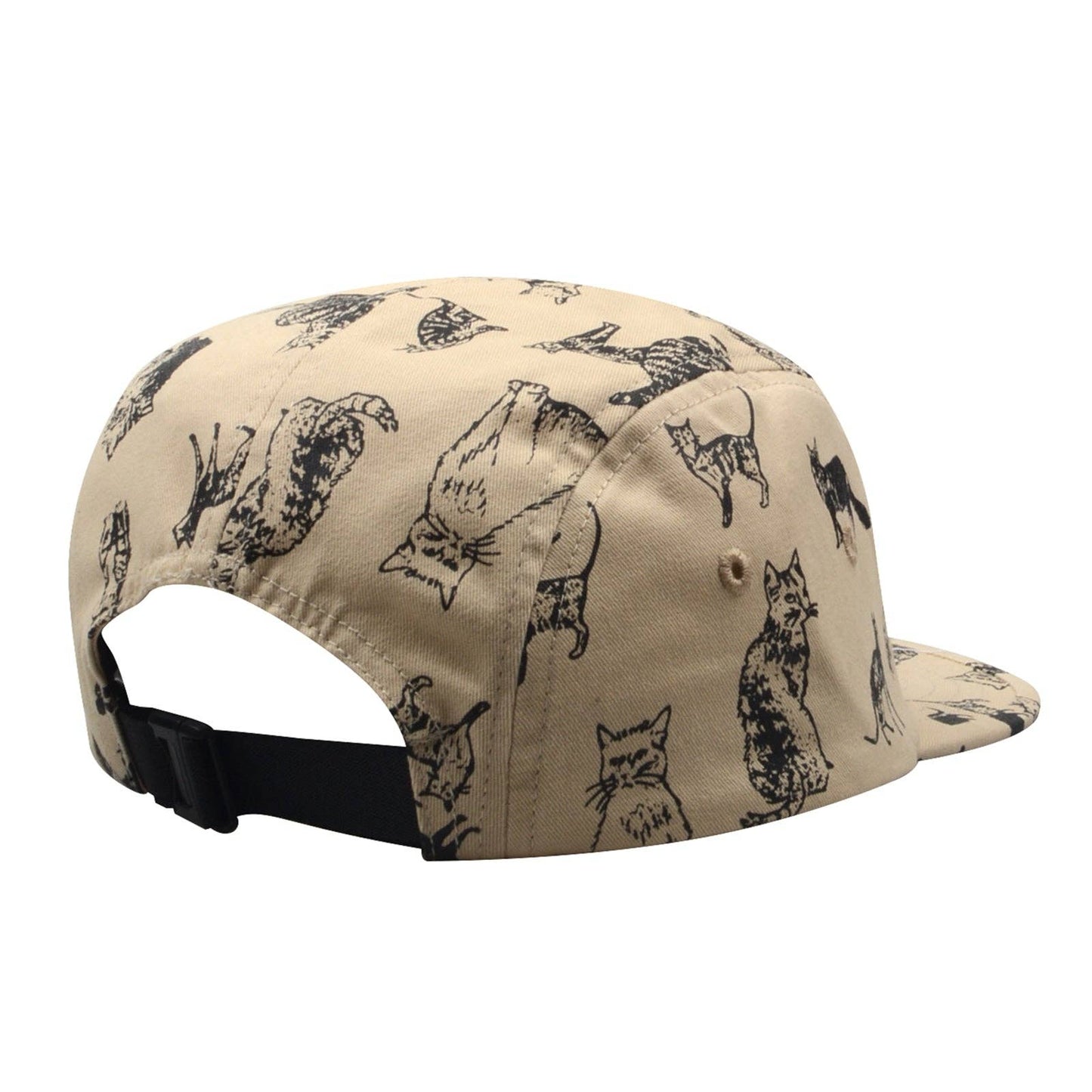 Hatphile Kitten Kitty Cat Cotton 5 Panel Hat