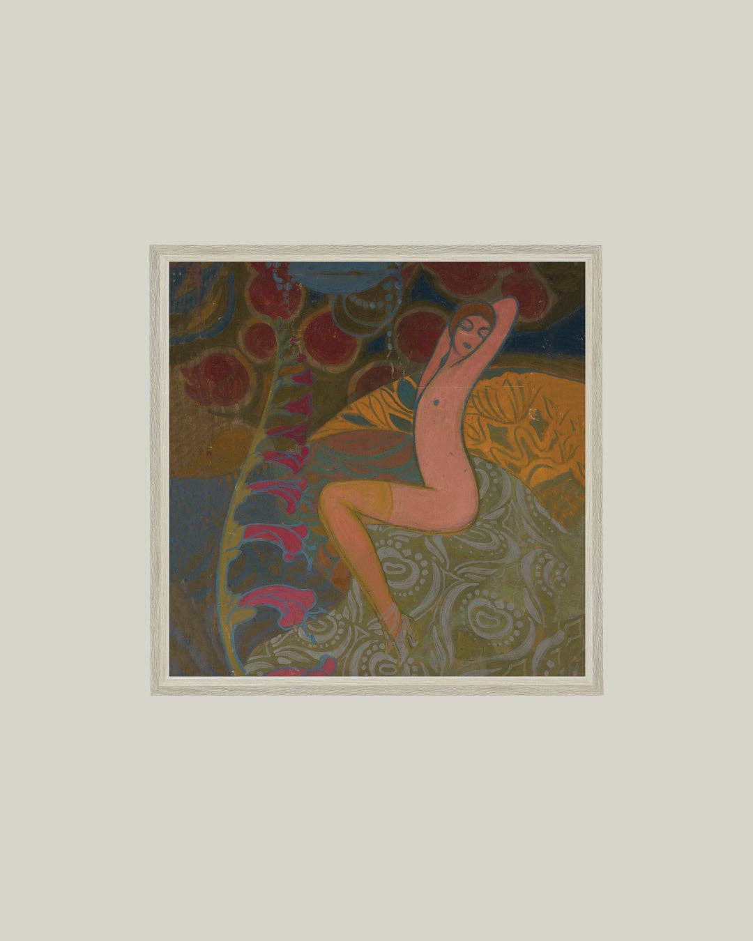 Woman & Flowers: 8x8