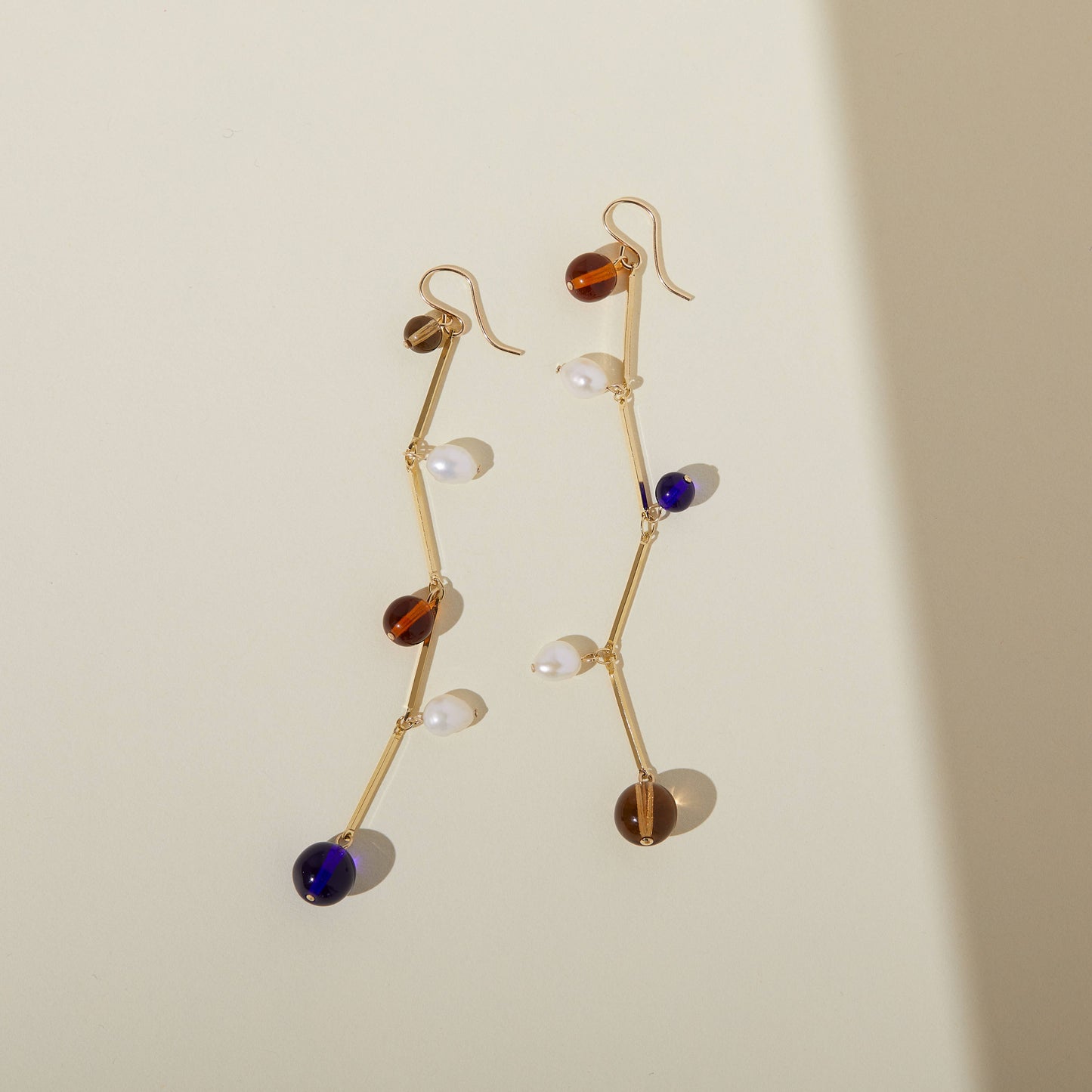 Fête Earrings - 4" Blue