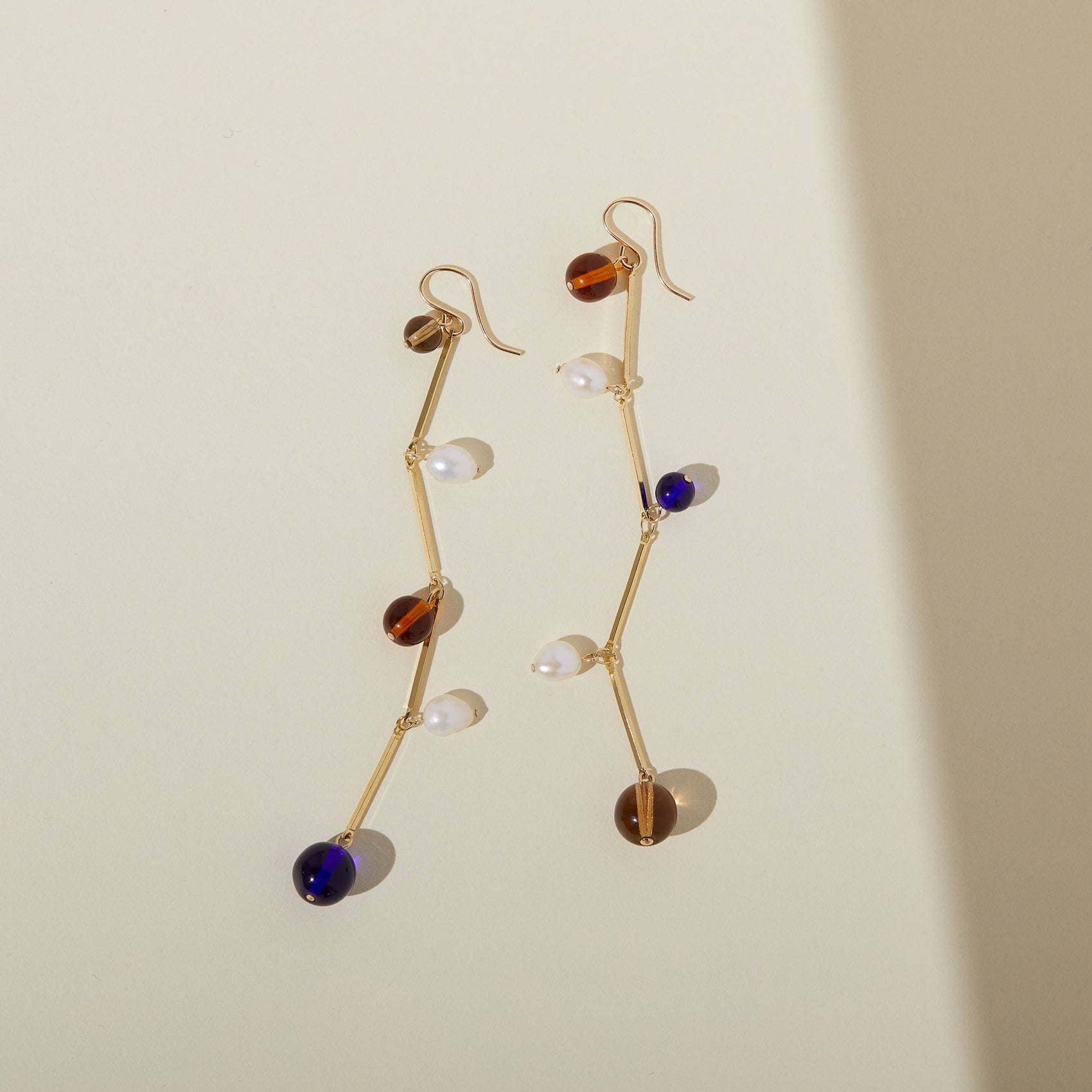 Fête Earrings - 4" Blue