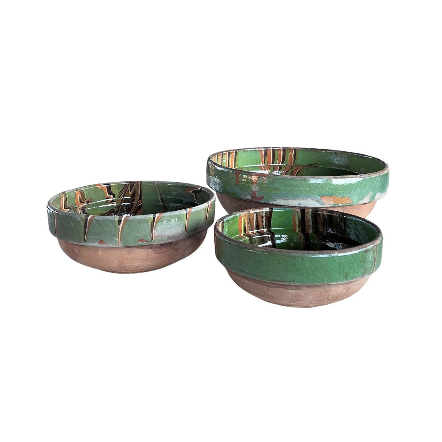 Cottage Crafted Bowl: Marbleized Blue / Small