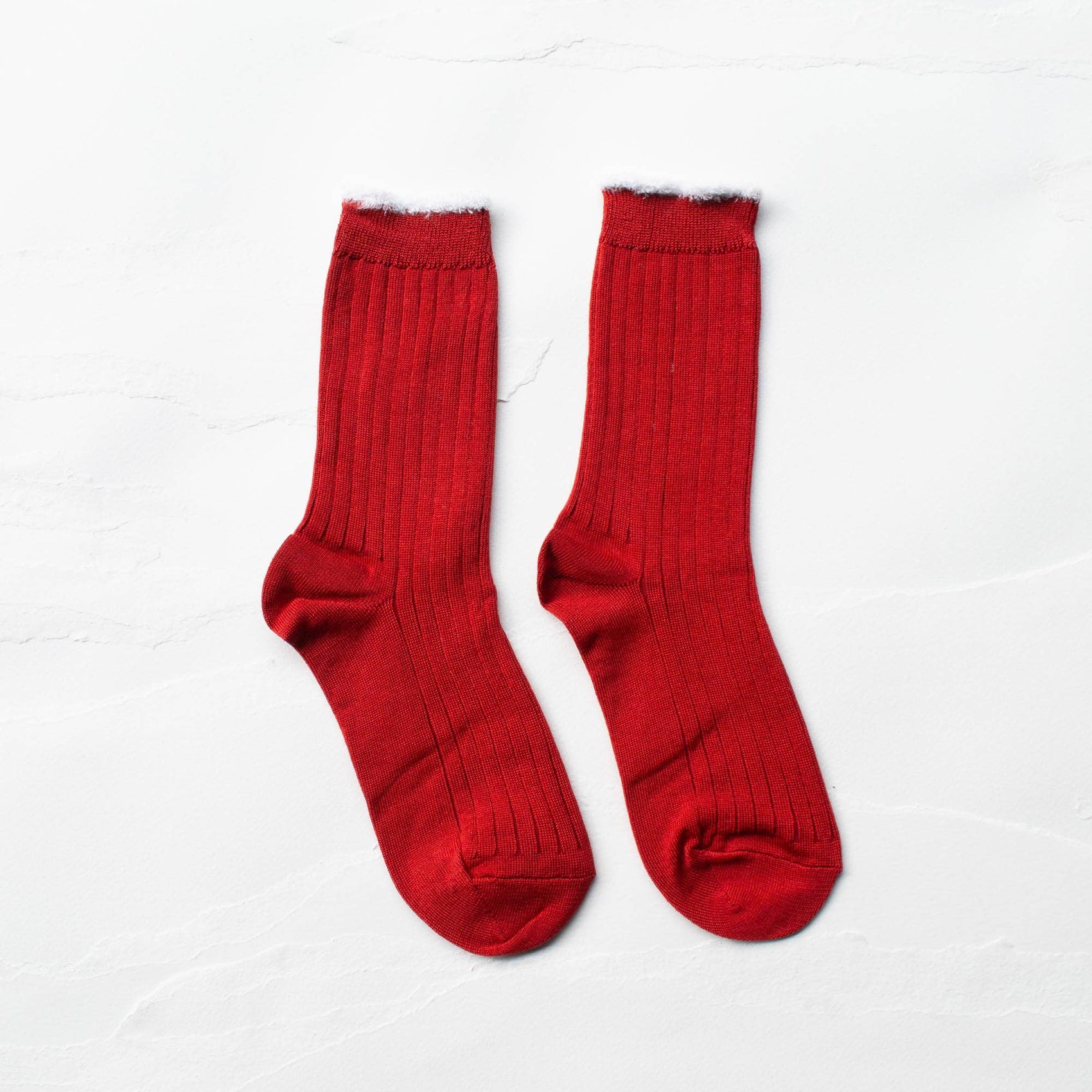 Fall Winter Weekend Socks: Croal Red