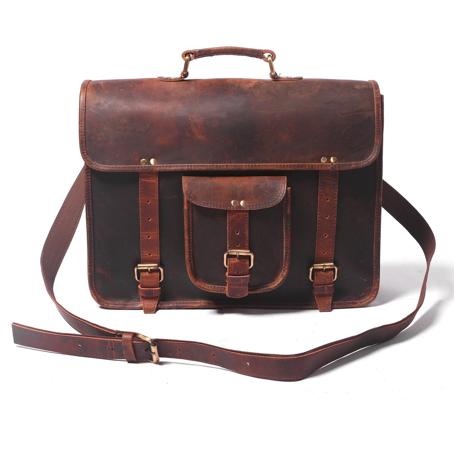 Loculus Leather Messenger Bag