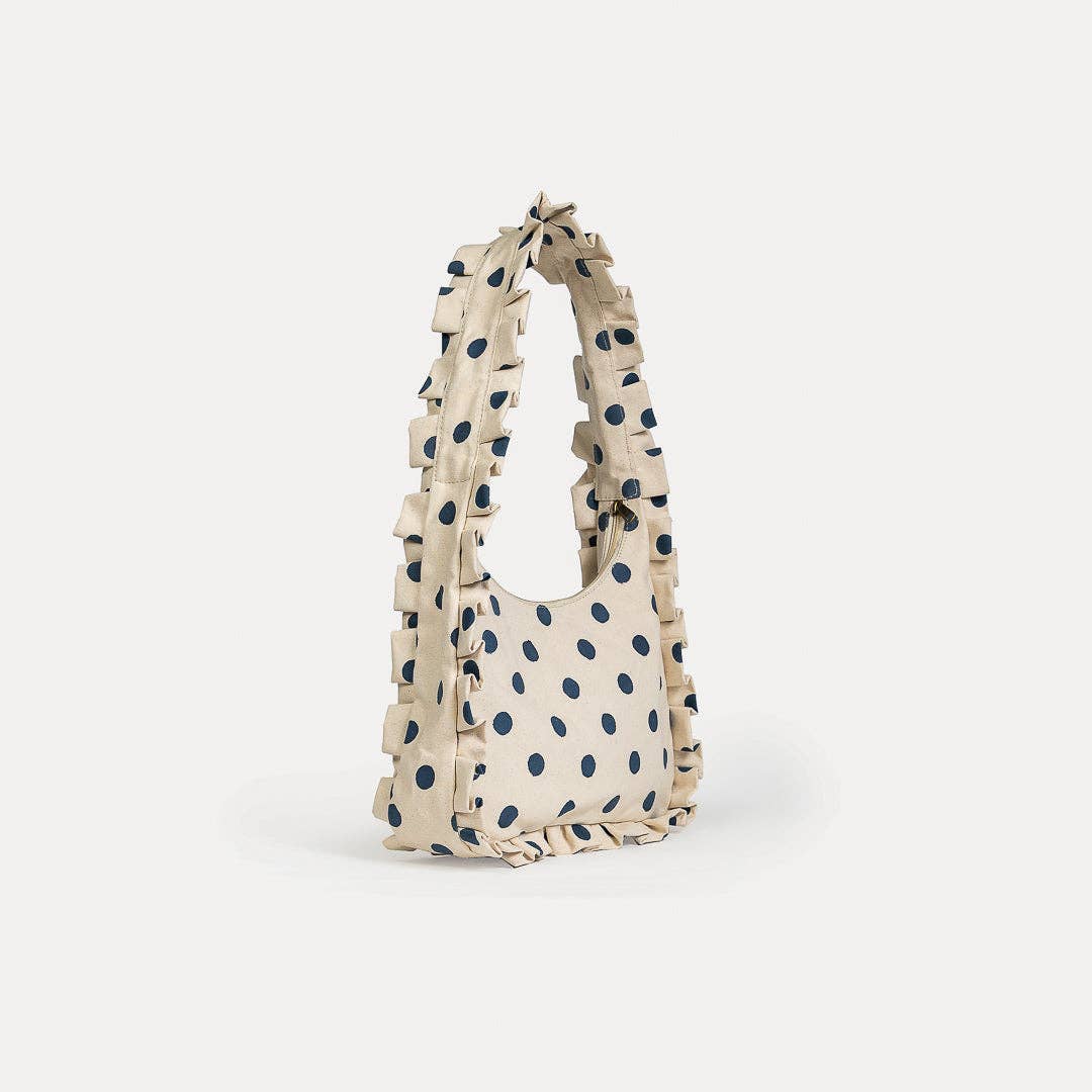 Momo Shoulder Bag - Indigo Dot