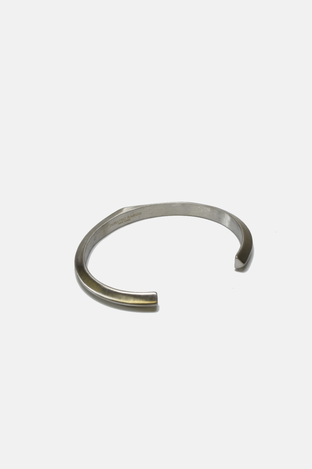 Diamond Flat Top Steel Cuff