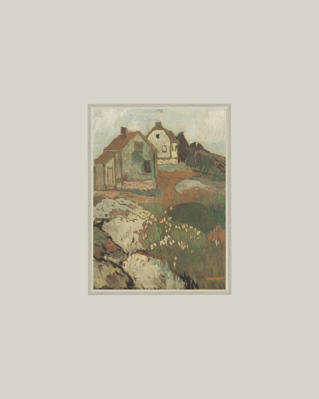 Landscape with Houses: 11x15