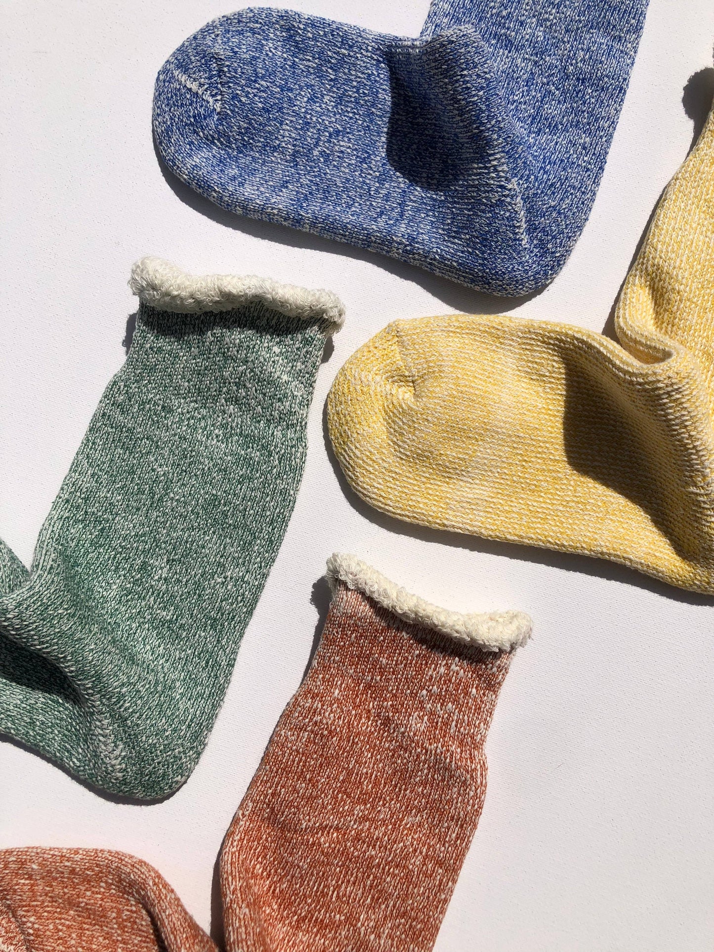Terry Loop Socks in Lemon