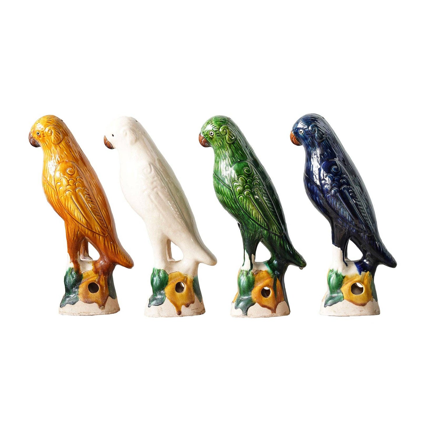Jingdezhen Hand-Painted Porcelain Parrot