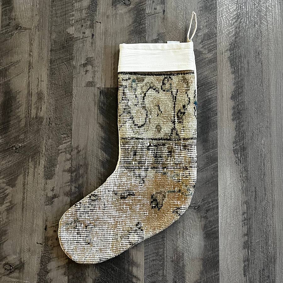 Vintage Rug Holiday/Christmas Stocking No. 86