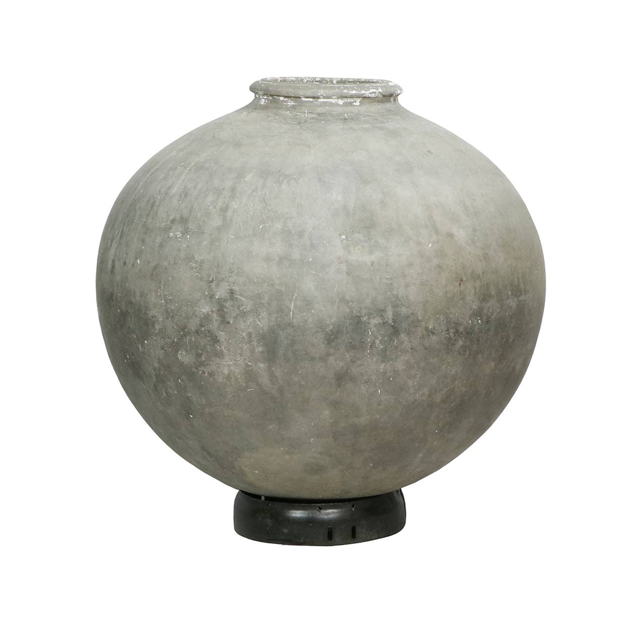 Vintage Mud Pot with Base