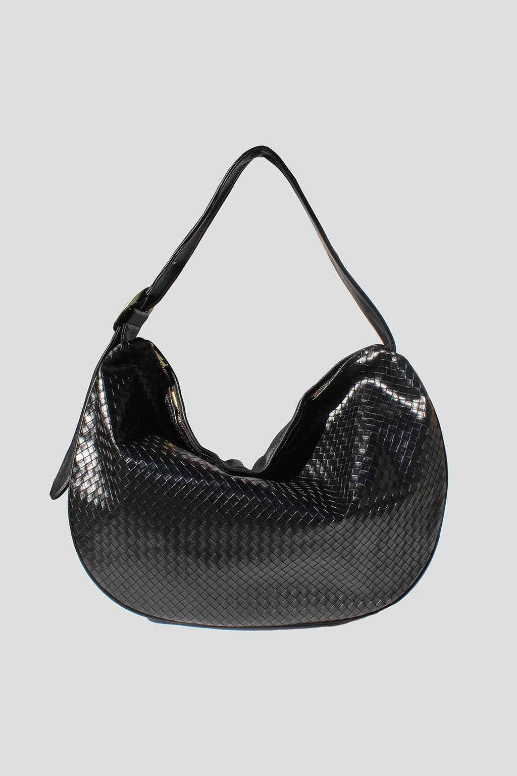 Naomi Woven Tote : Black Woven