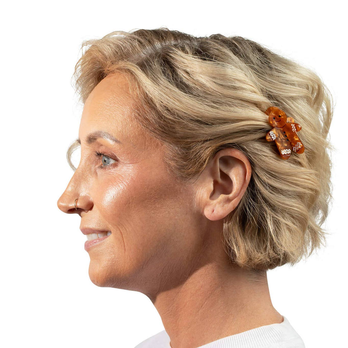 PREORDER: Mini Gingerbread Holiday Cookie Hair Claw Clip
