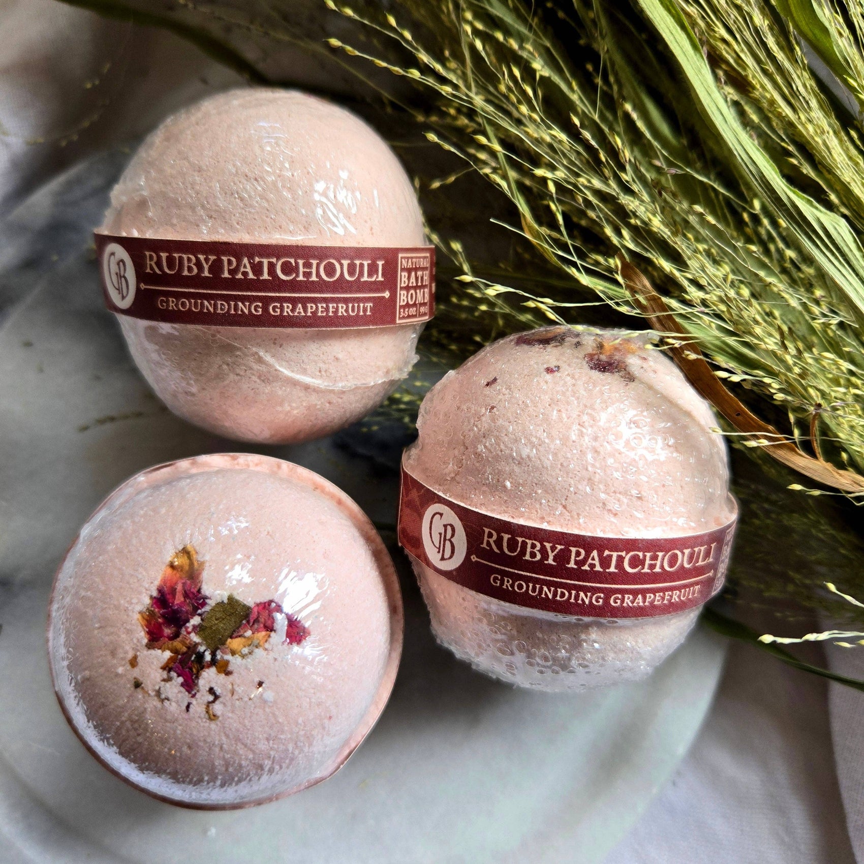 Ruby Patchouli Bath Bomb
