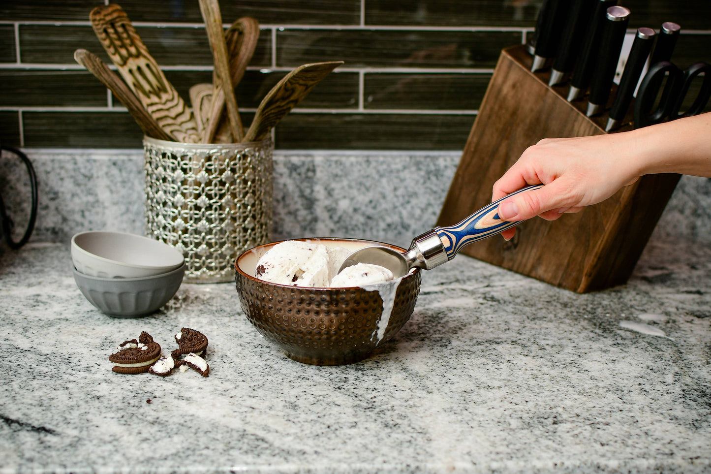 Blue Ice Cream Scoop