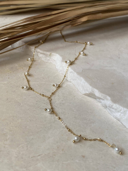 Pearl Lariat Necklace