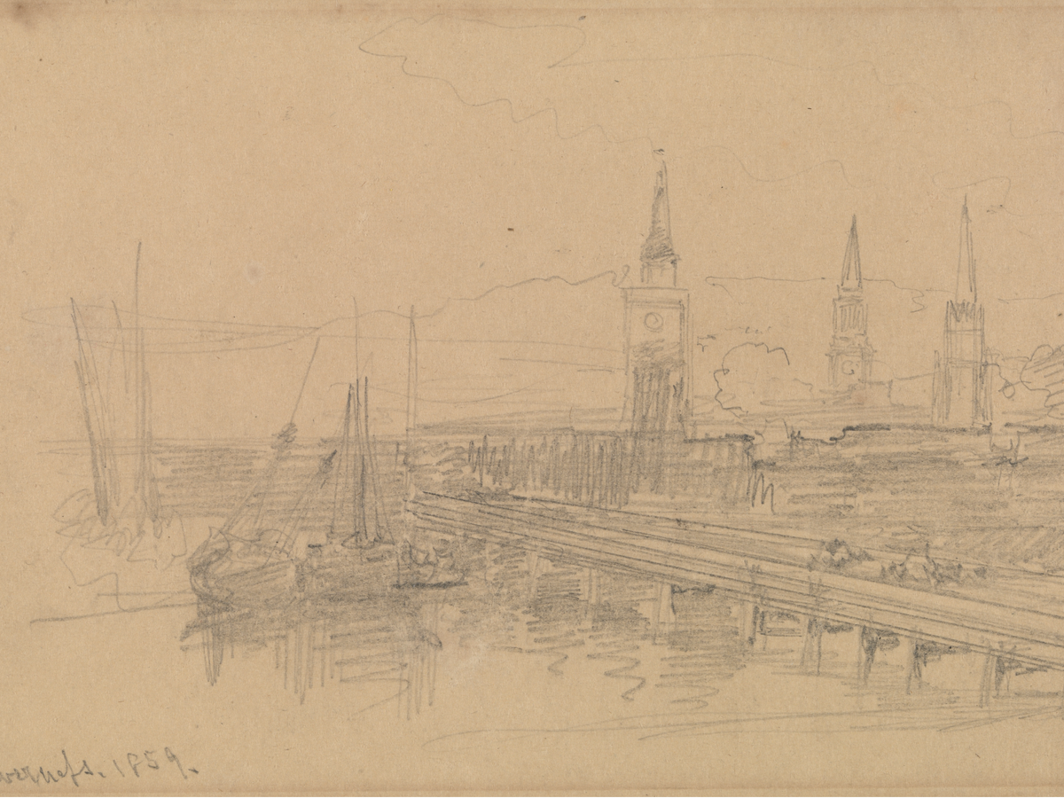 Inverness, Scotland 19th Century Antique Art Print