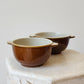 Vintage French Pottery -- French Onion Soup Bowls