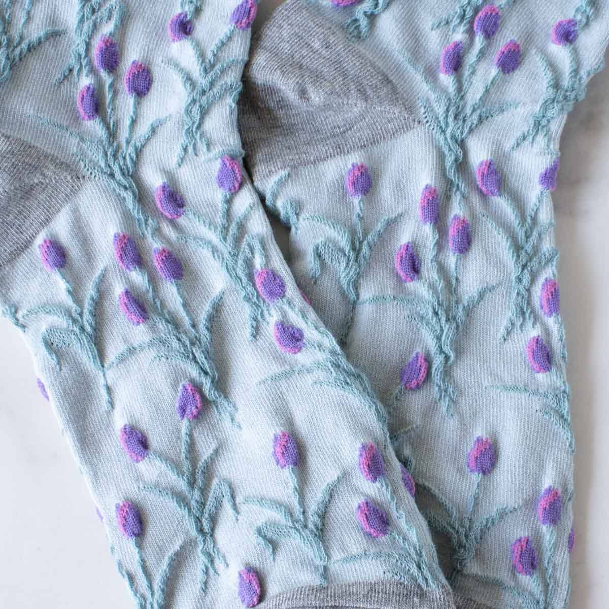 Vintage Tulip Casual Socks