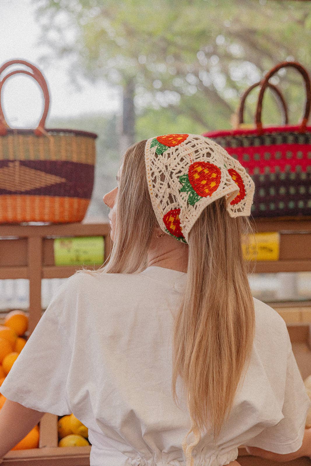 Knitted Farmers Market Bandana