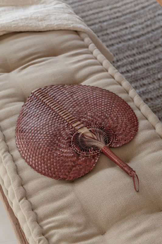 Woven Paradisio Fan in Clay: Small