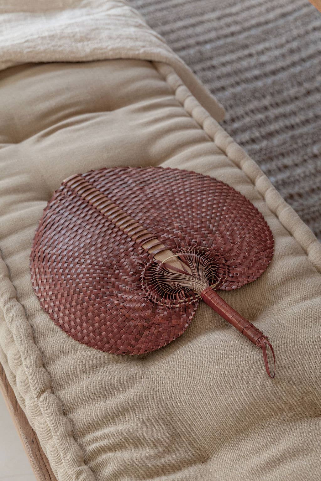 Woven Paradisio Fan in Clay: Large