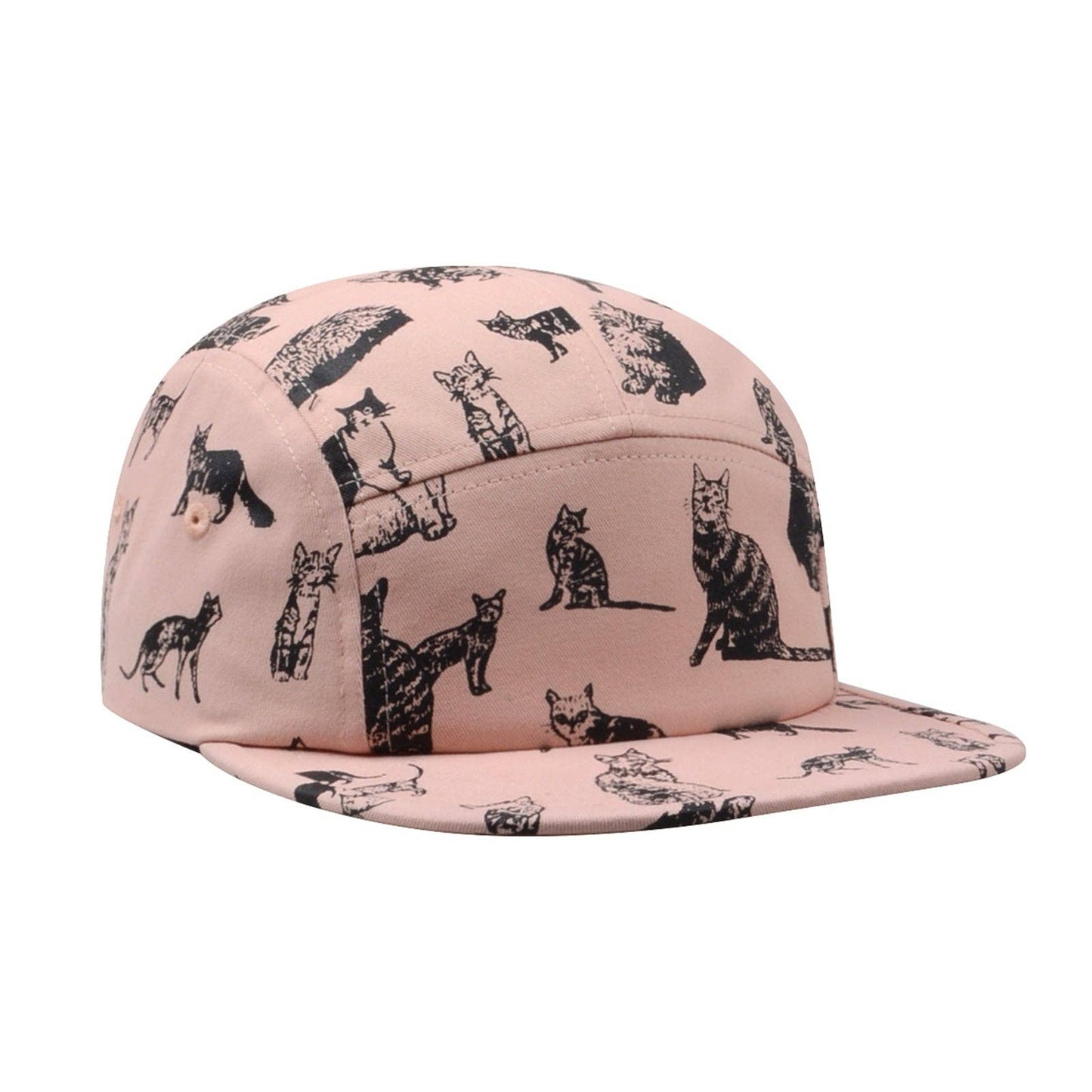 Hatphile Kitten Kitty Cat Cotton 5 Panel Hat