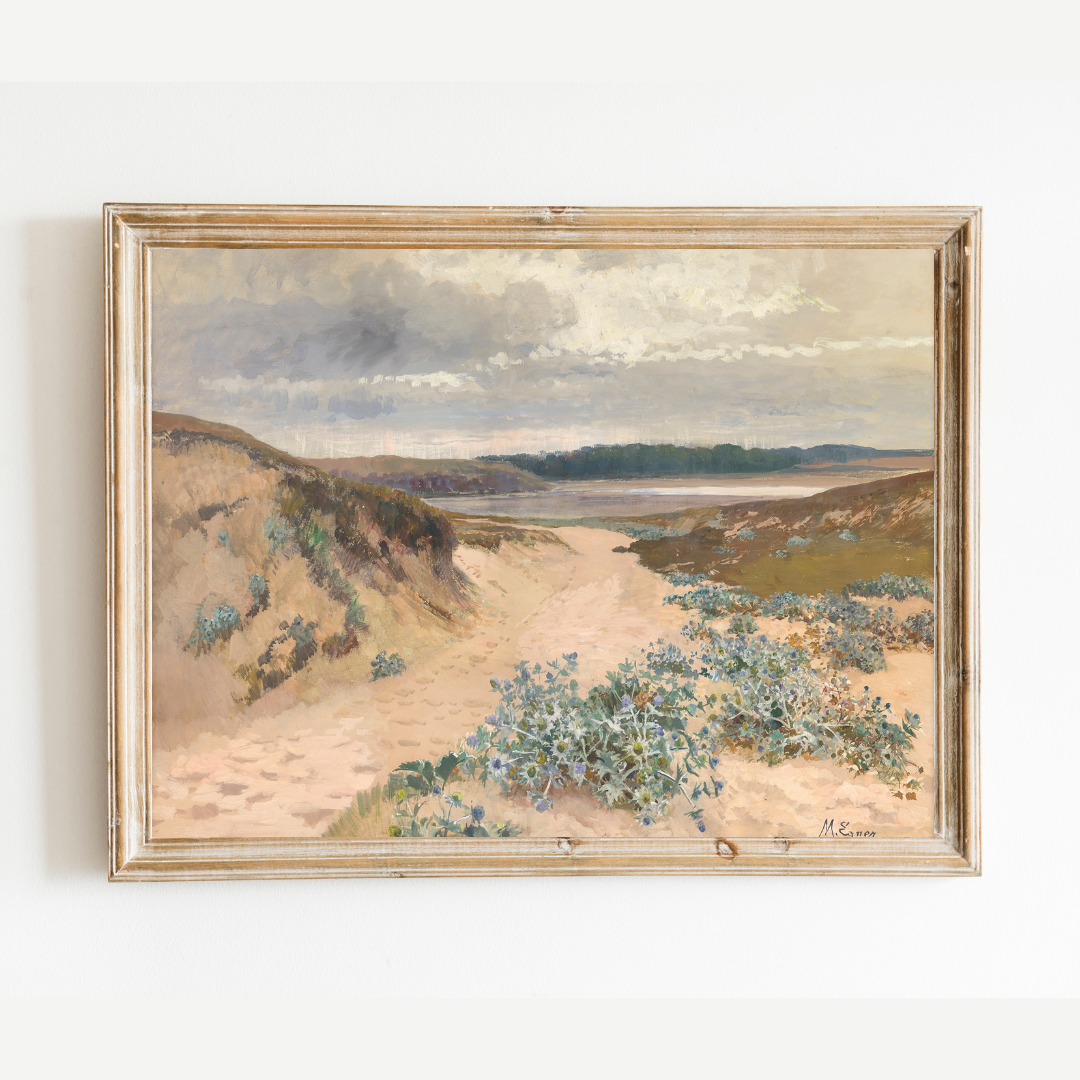 Antique Dune Landscape in Brittany Print