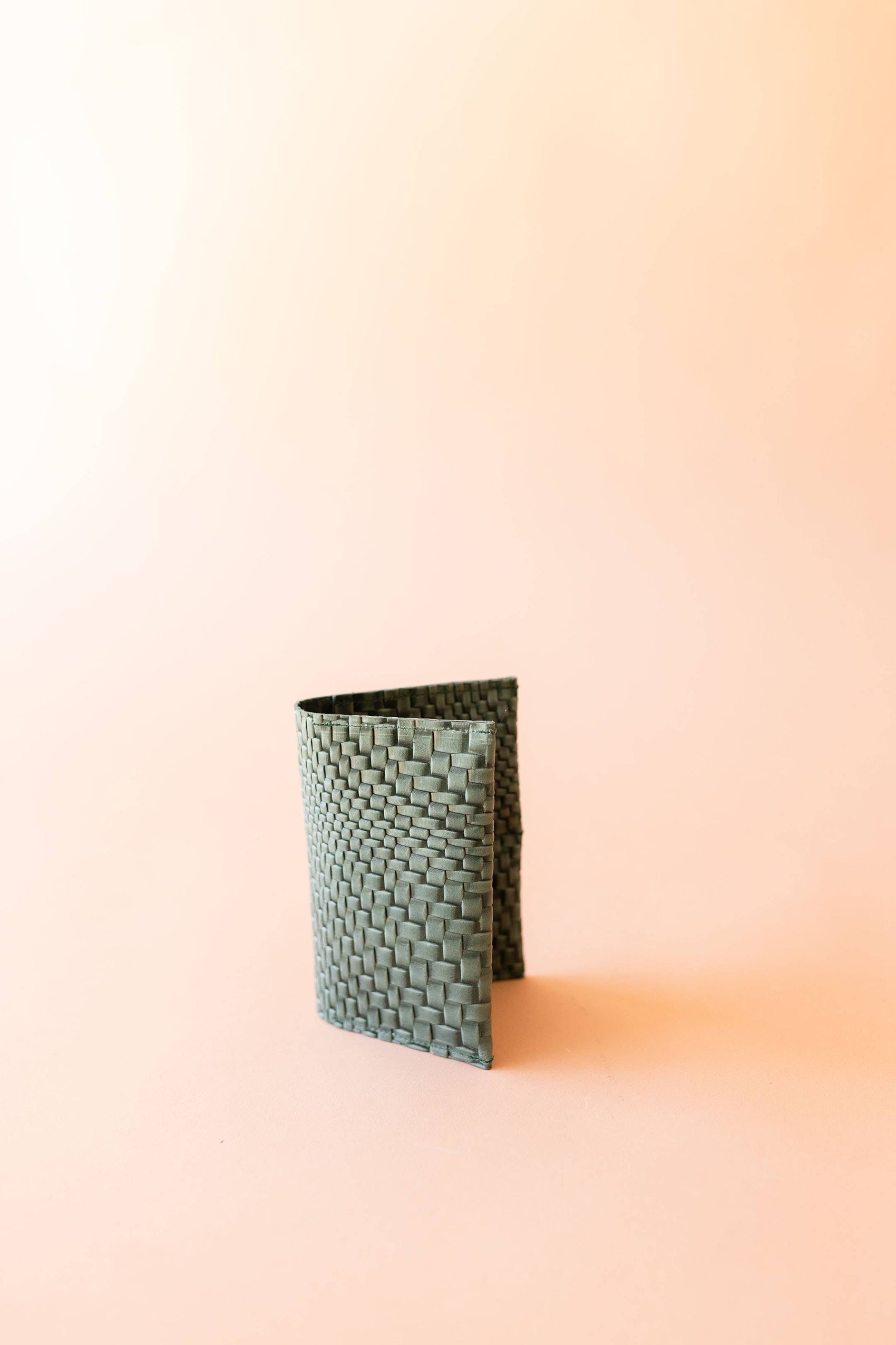 Woven Leather Passport Cover - 3 colors