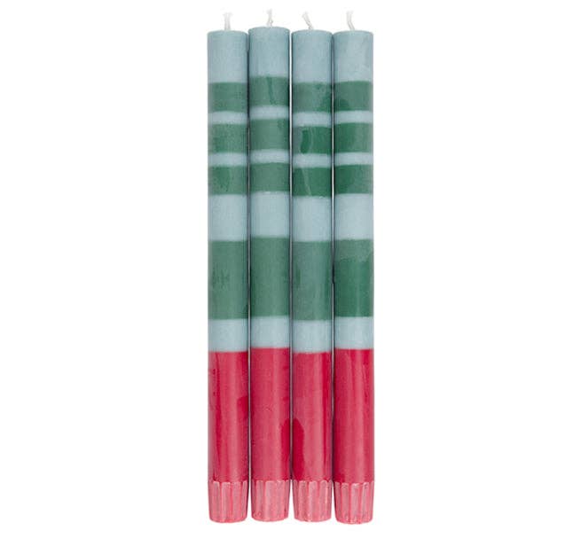 British Colour Standard Dinner Candles - Guardsman & Bokhara