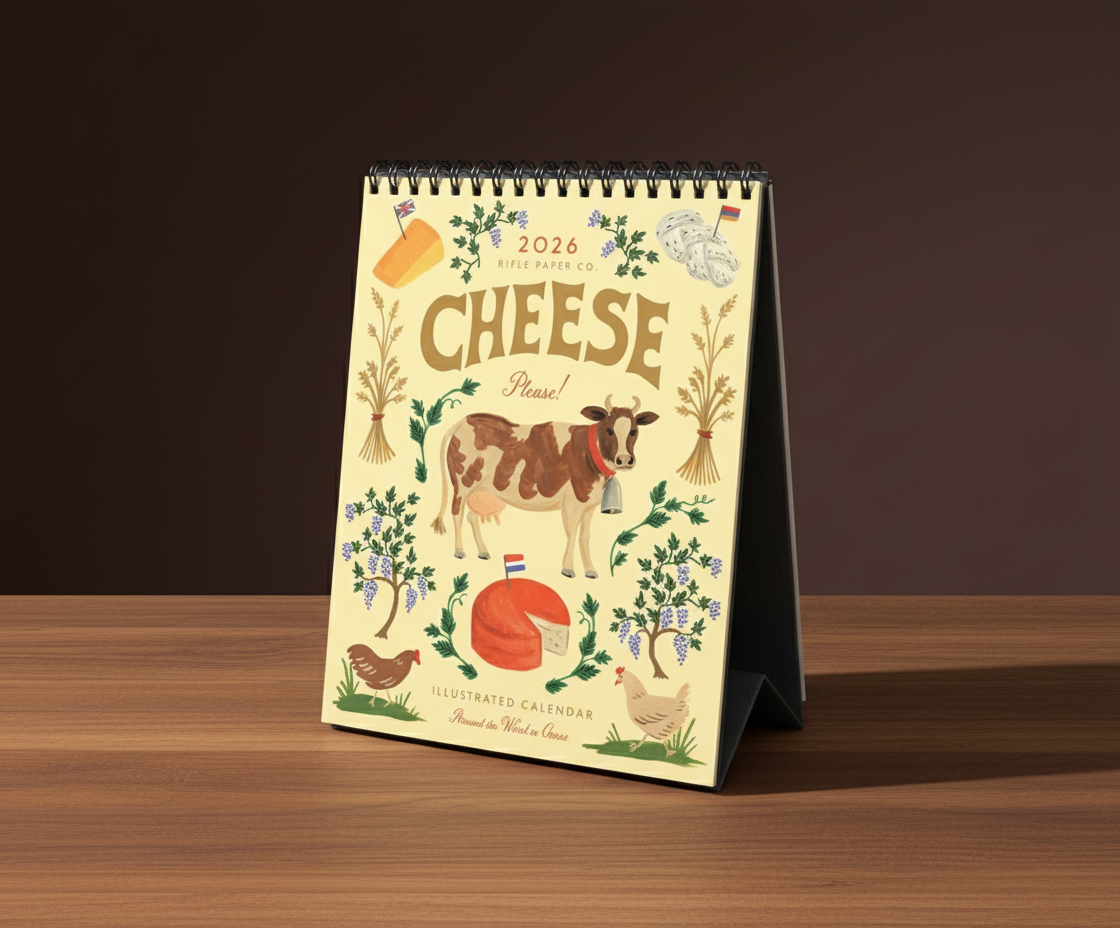 2026 Cheese Desk Calendar