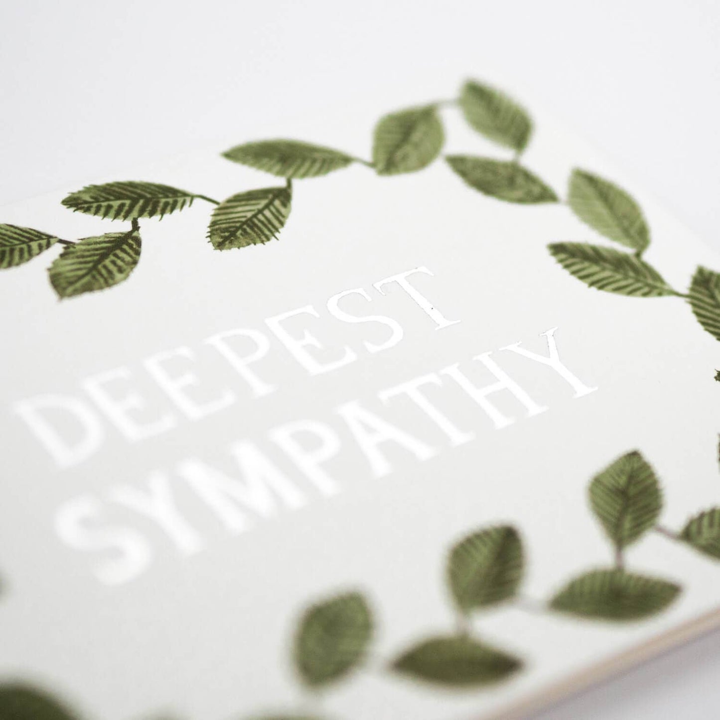Deepest Sympathy, foiled card