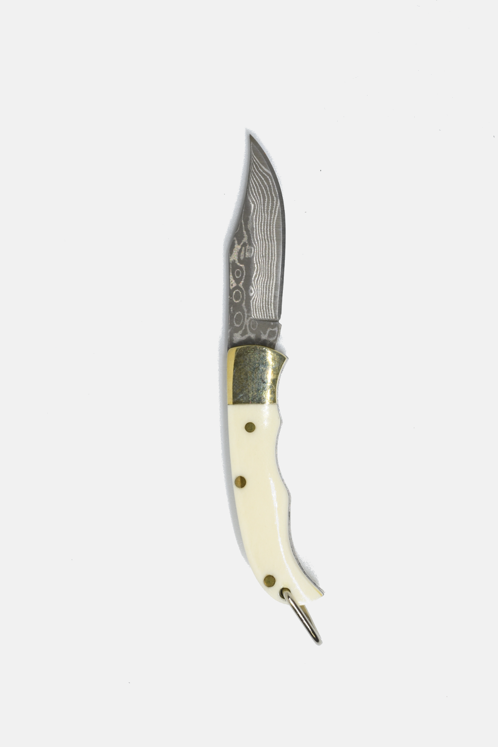 Ox-bone // Ox-horn Inlay Folding Knife