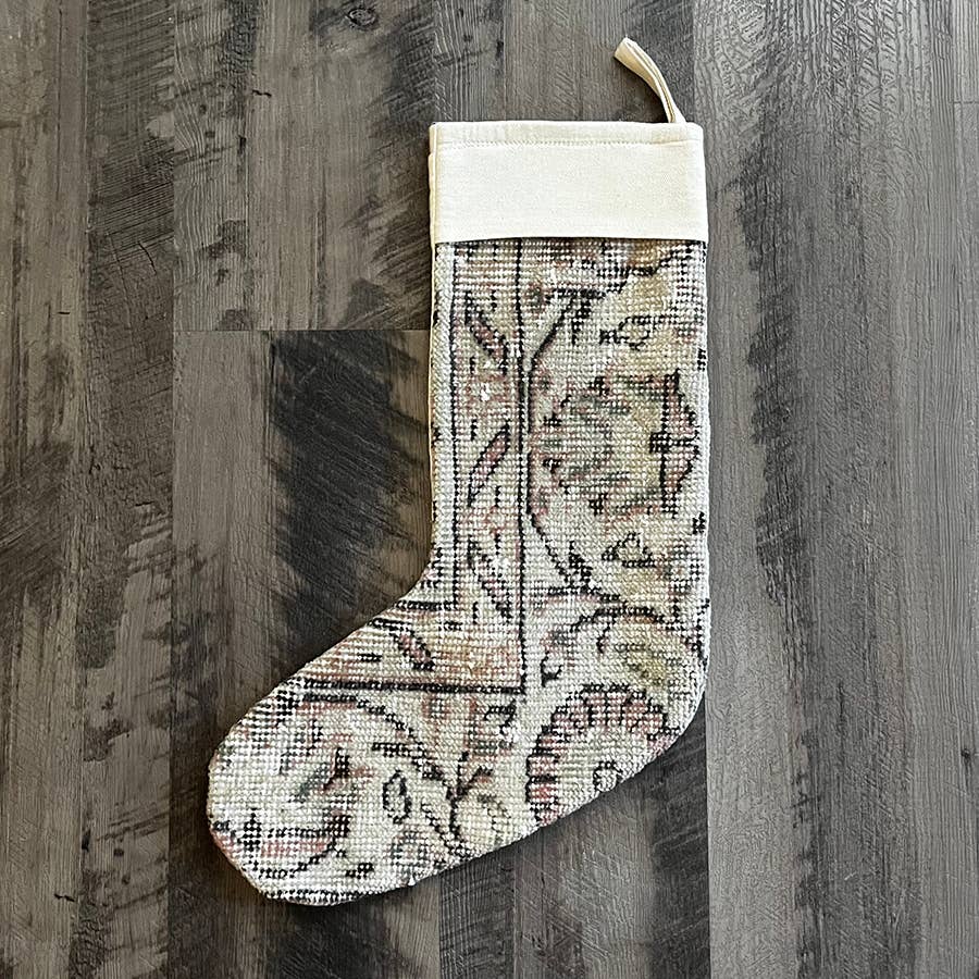 Vintage Rug Holiday/Christmas Stocking No. 150