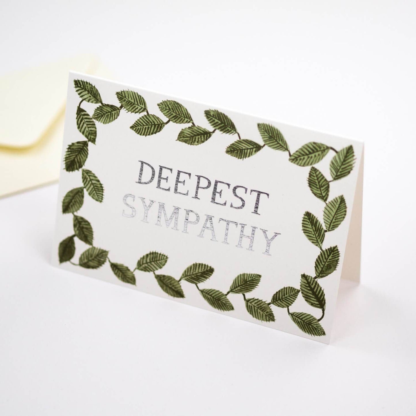 Deepest Sympathy, foiled card