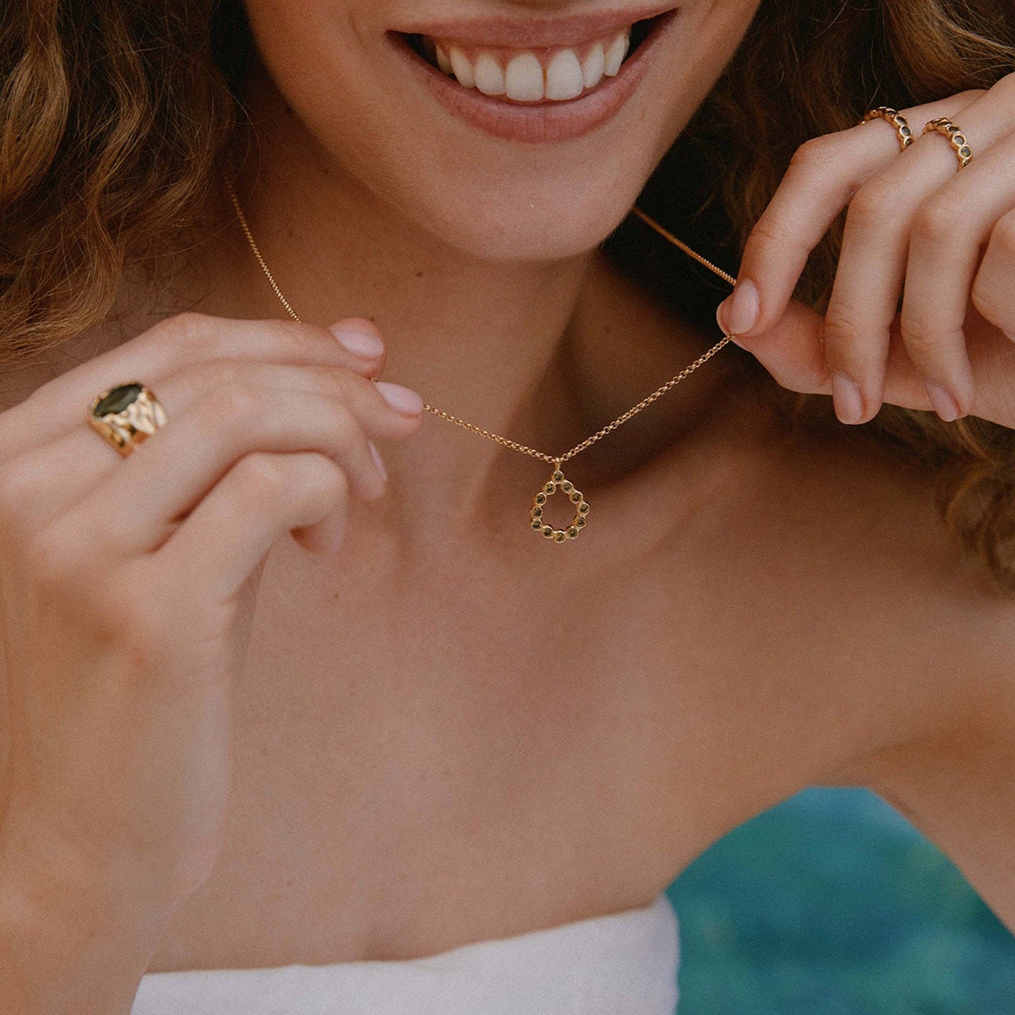 Adelia Necklace | Jewelry Gold Gift Waterproof