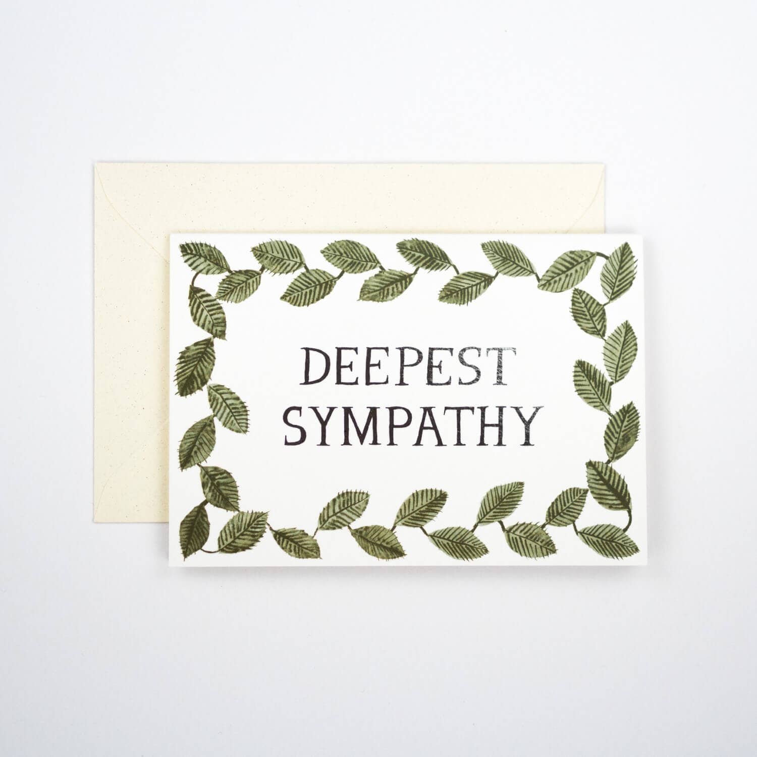 Deepest Sympathy, foiled card