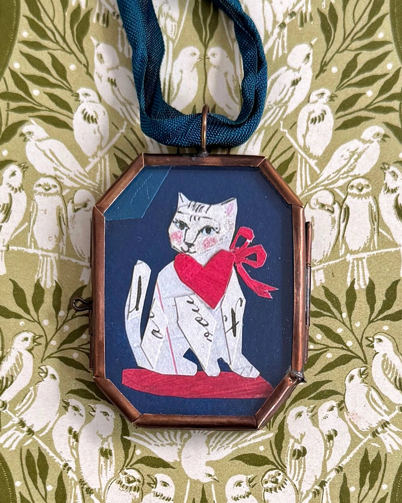 Kitty Love - Handmade Art Locket