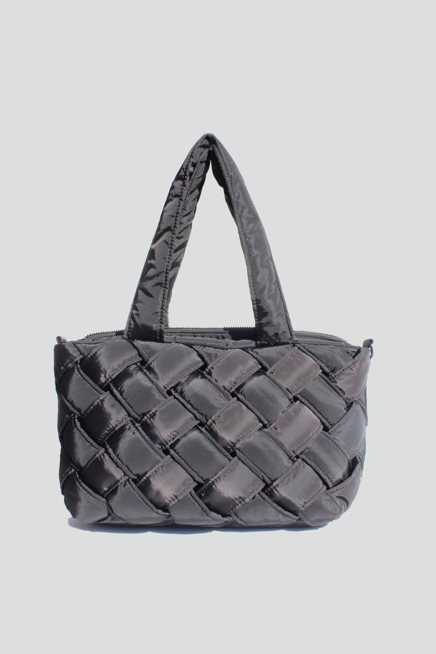 Athena Nylon Woven Tote: Tan