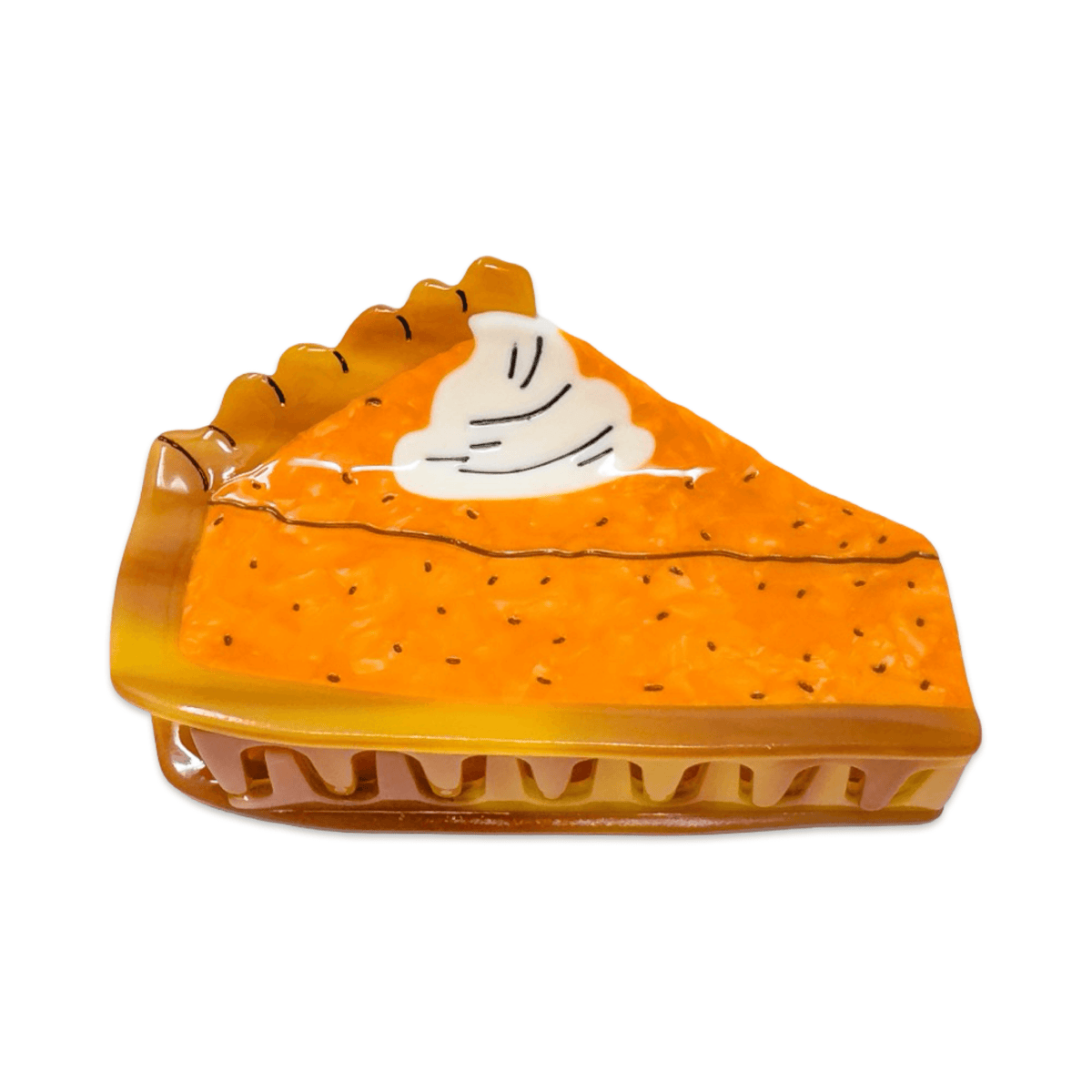 Large Pumpkin Pie Hair Claw Clip