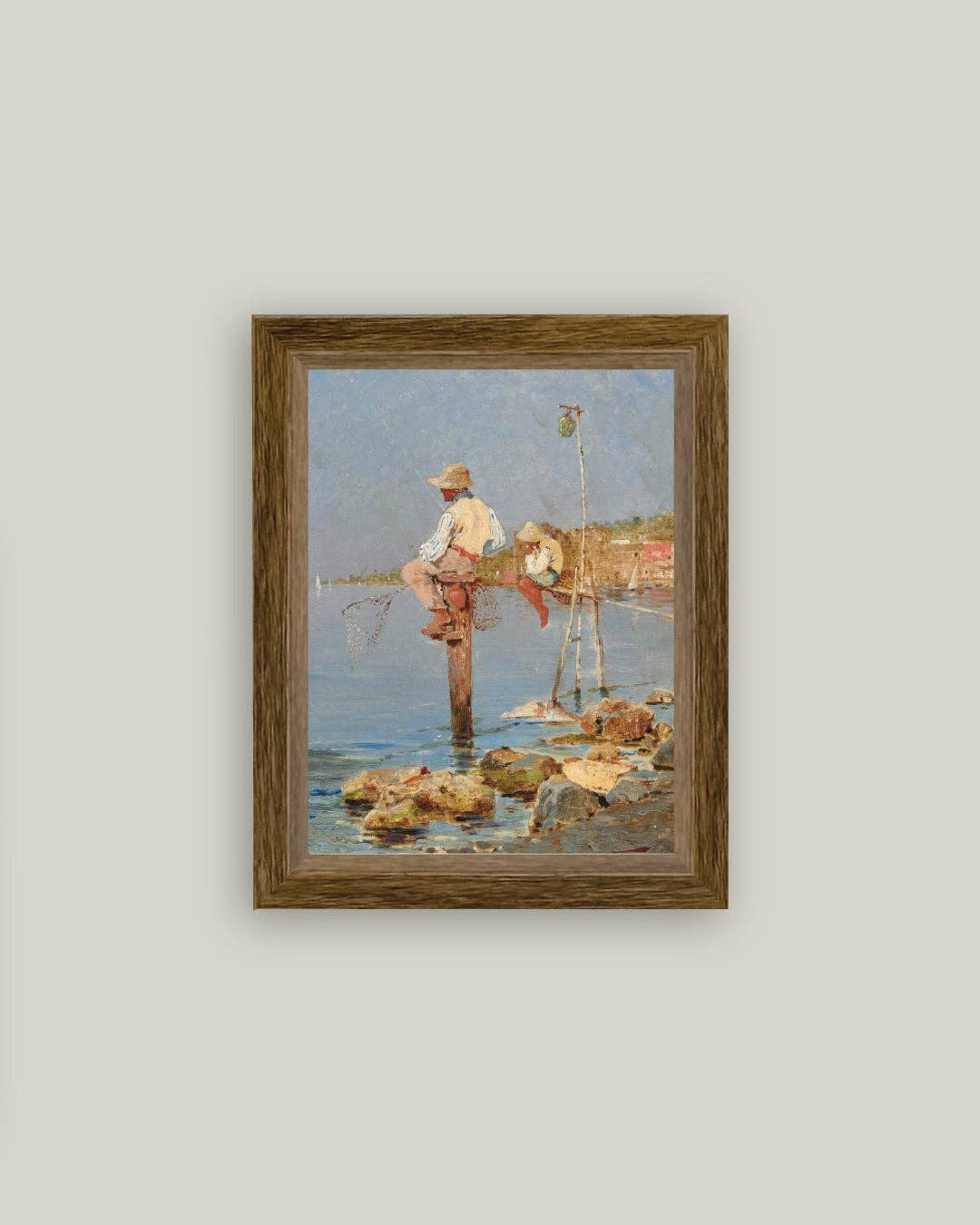 Boys Fishing: 4x6