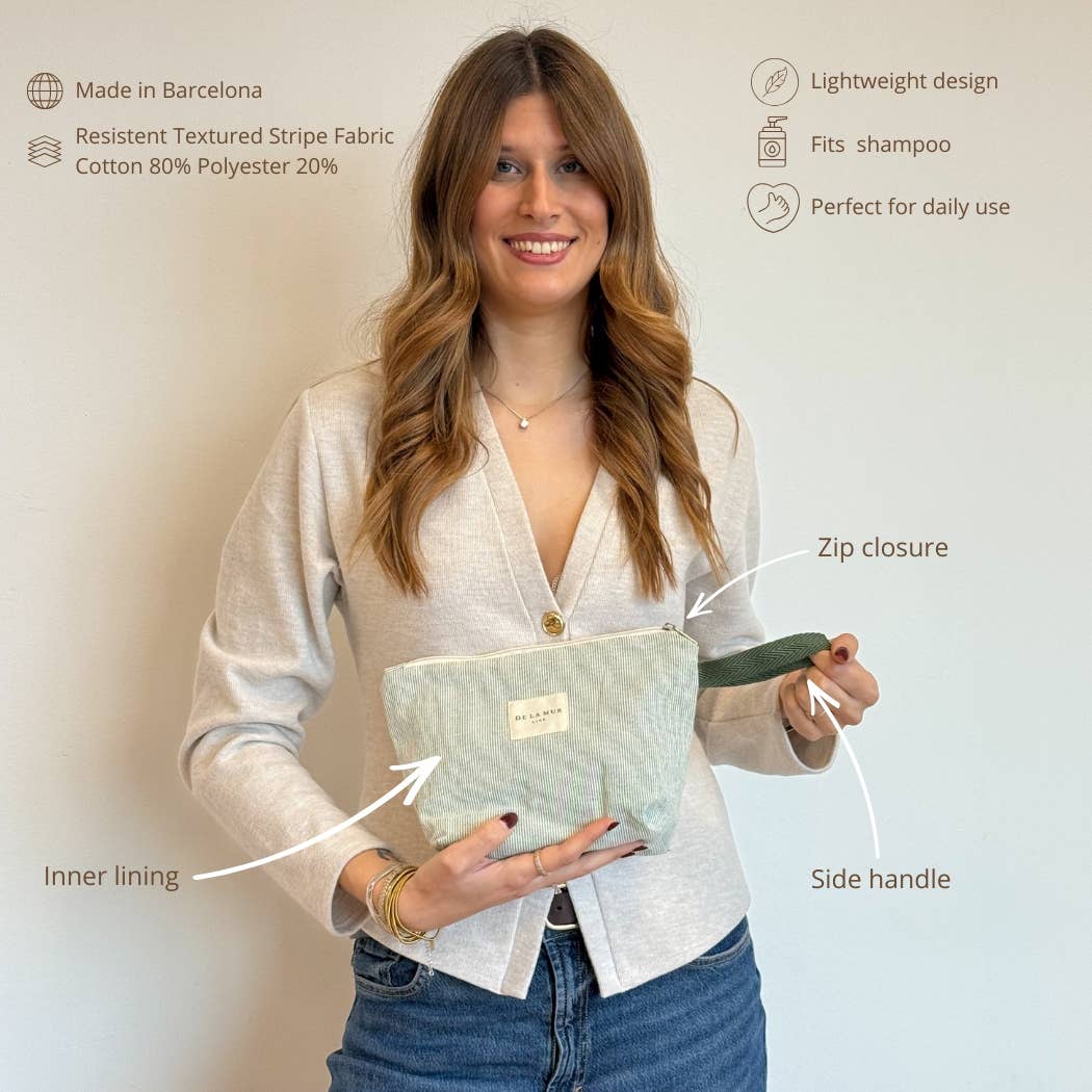 Large Makeup Bag in Teo