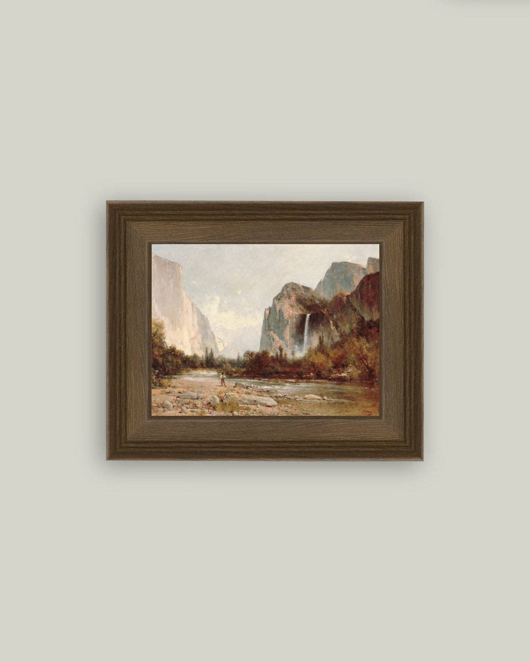Yosemite, Bridal Veil Falls Framed Antique Art