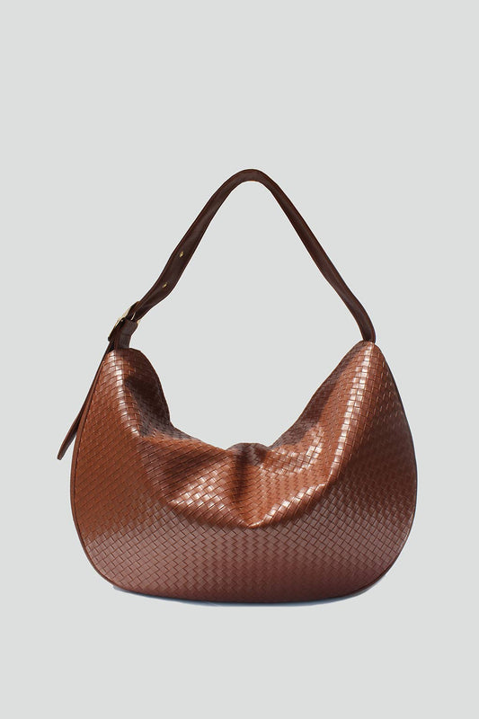 Naomi Woven Tote : Black Woven