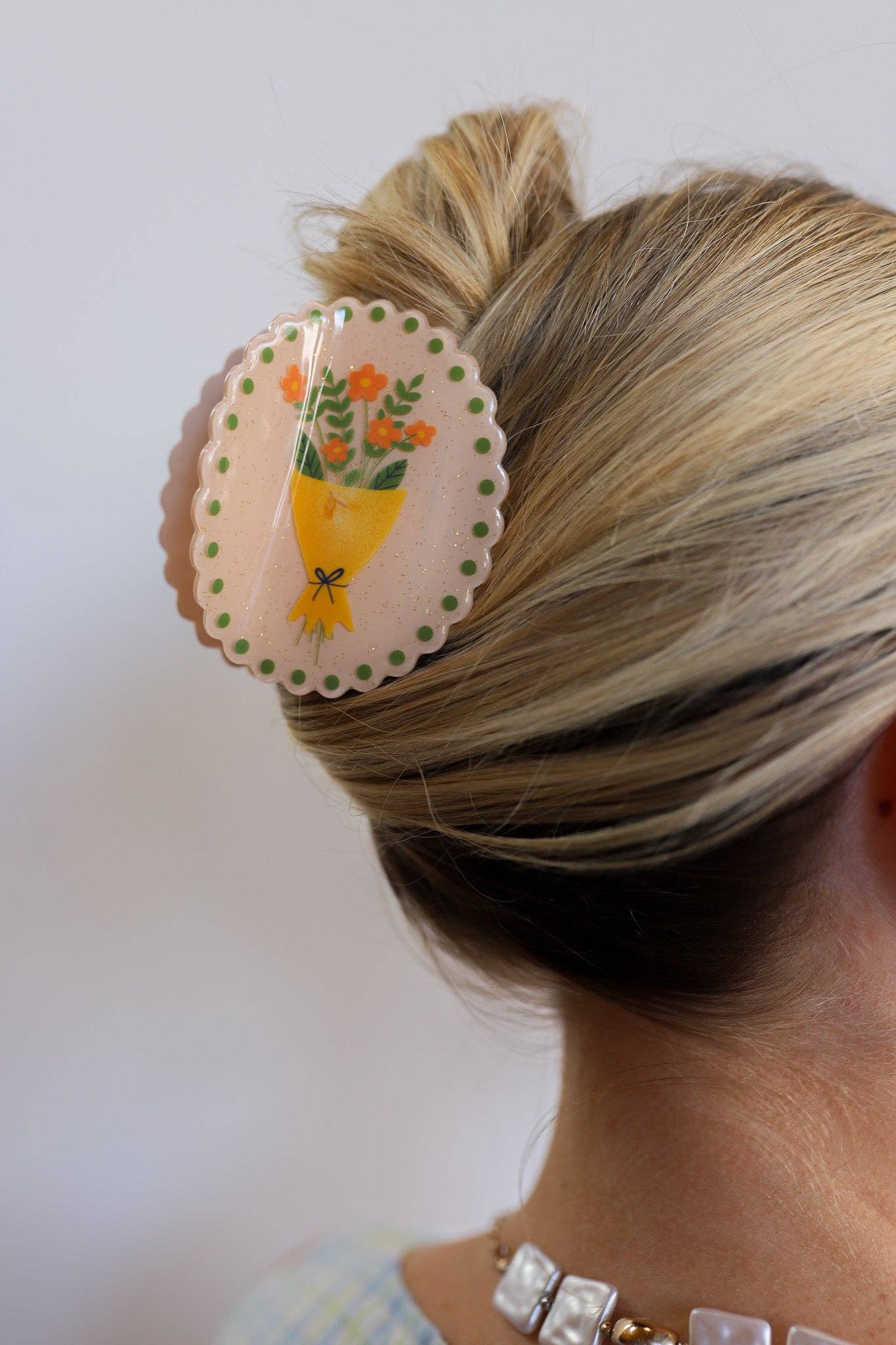 Bow & Bouquet Hair Clips