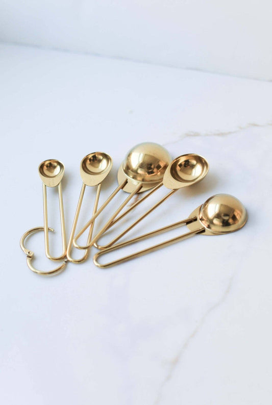 Auric Gold Stainless Steel Measuring Spoon Set