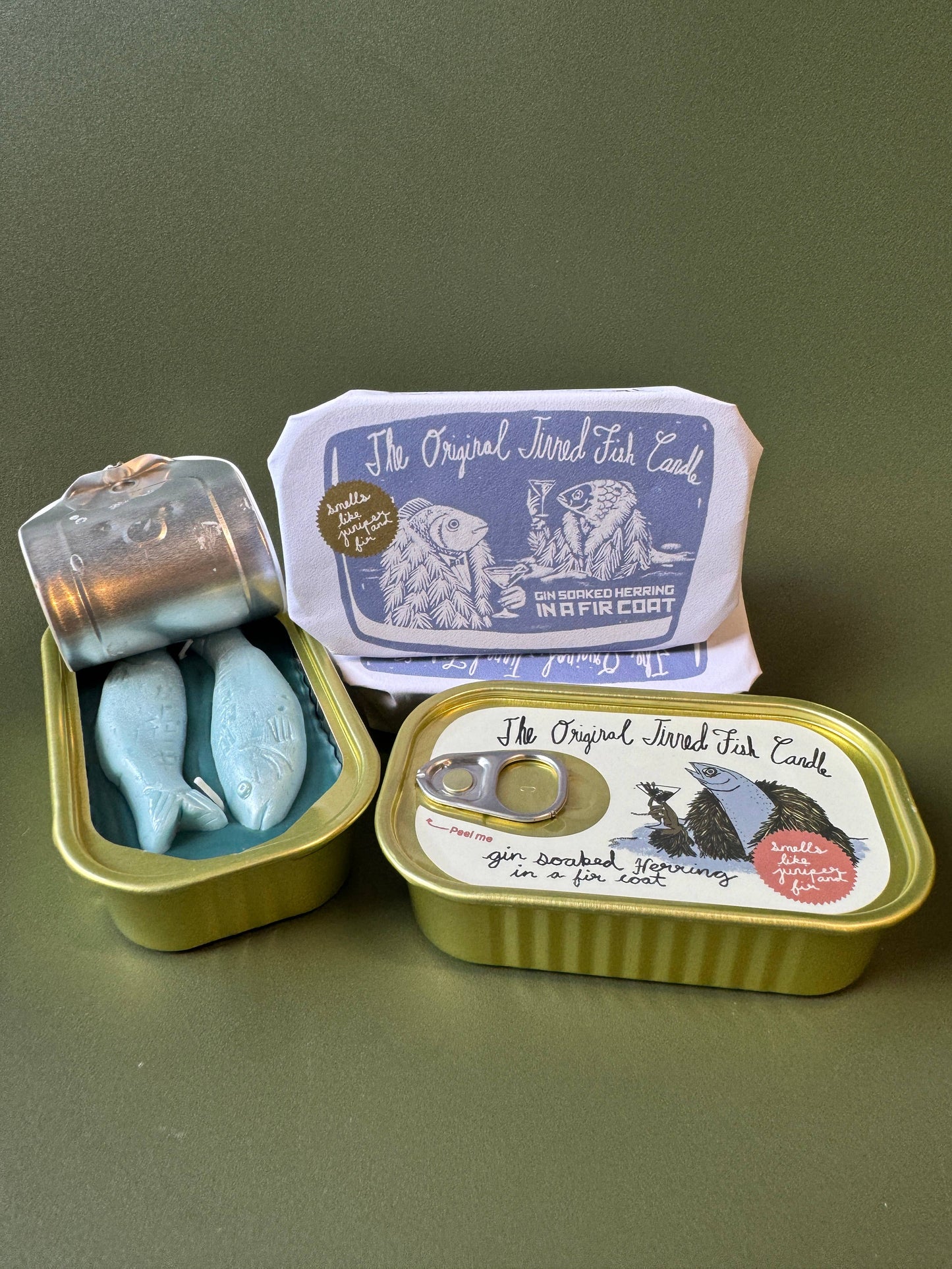 Tinned Fish Candle - Juniper and Fraser Fir Pre- Order 