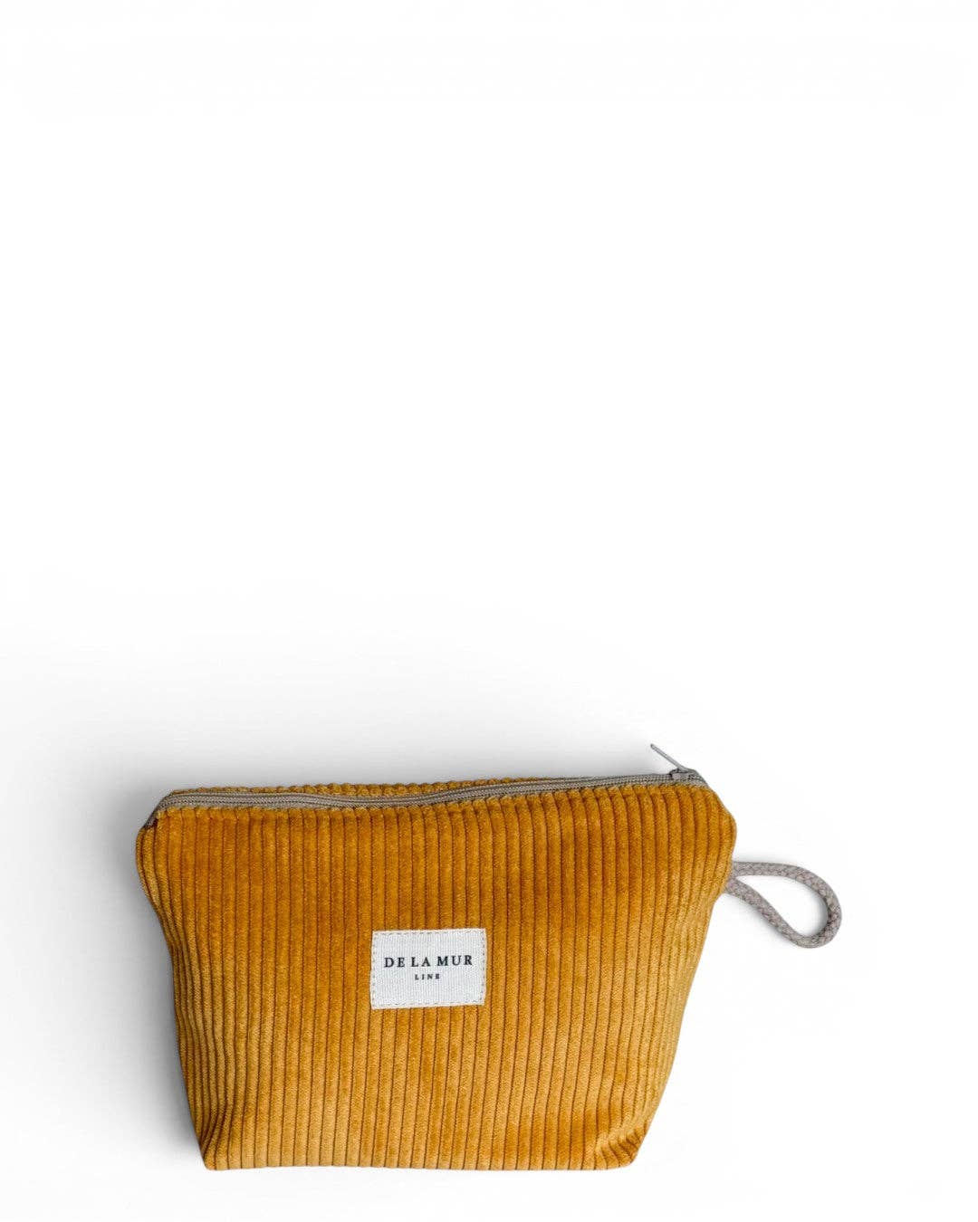 Corduroy Small Makeup Bag – Mustard (Taz)