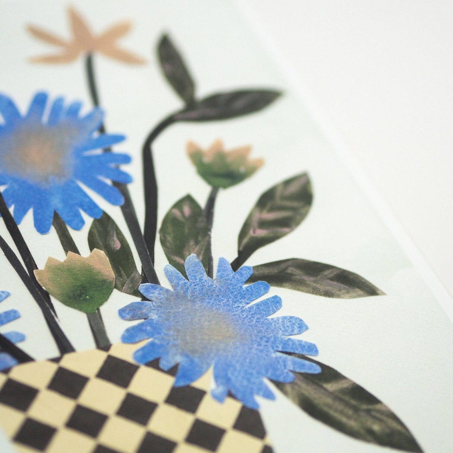 Chequer Vase Print (A4) (Wholesale pack of 3)