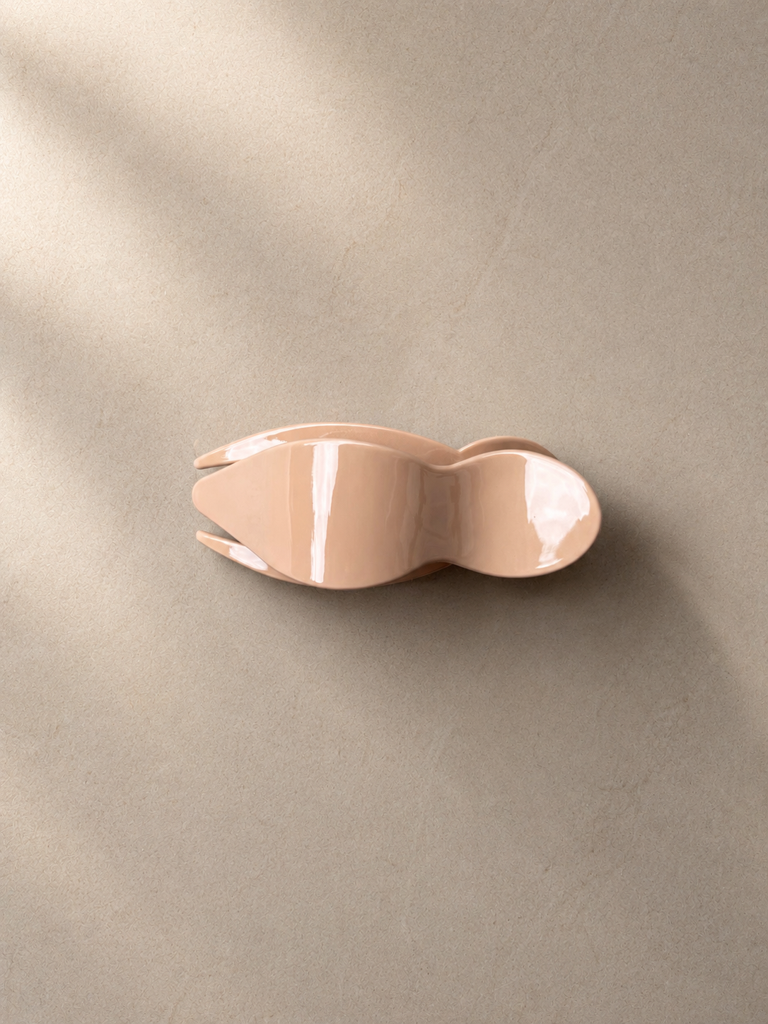 Glossy Bonnie Side Hair Claw Clip: Mustard