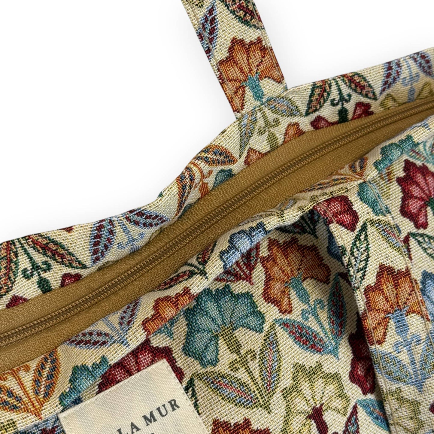 Zippered Bag in Flora - Large